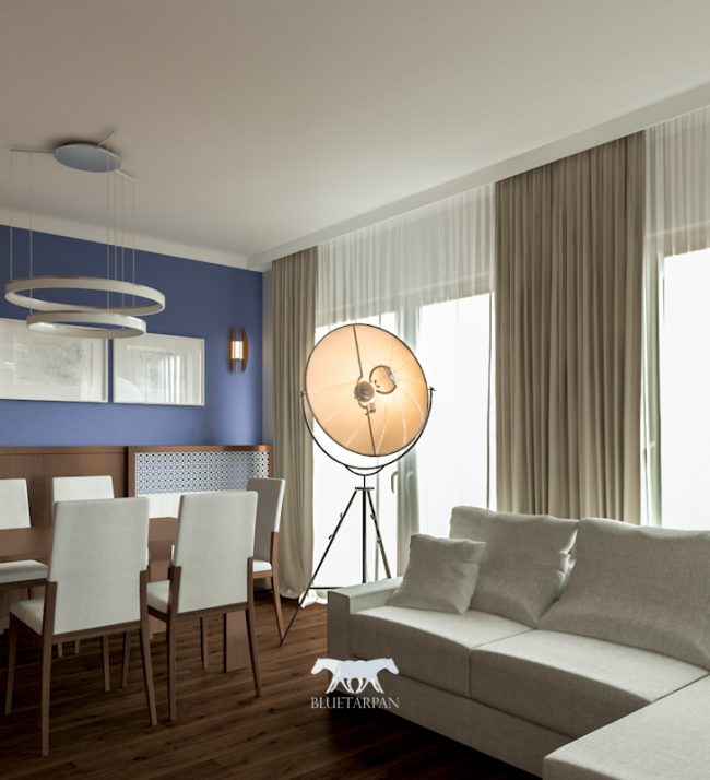 Salon z jadalnią nowocześnie i z umiarem